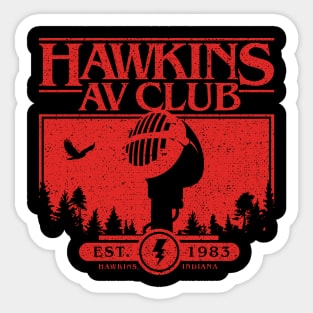 Hawkins AV Club Sticker